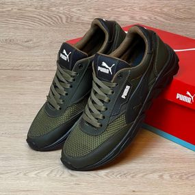 кросівки Puma літні сітка  хакі