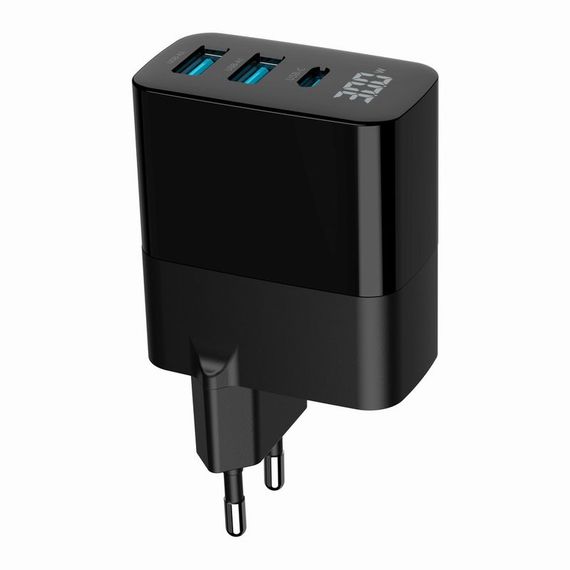 Мережевий зарядний пристрій Gembird TA-UC-PDQC30LCD-BK-02 | Зображення 6
