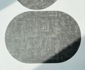 Серветка овальна сервірувальна OLens Тканинний 102-1068 45х30 см коричнева