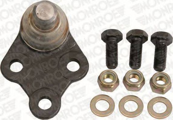 Опора кульова MERCEDES VITO, V-CLASS 96-03 перед. міст низ (Вир-во MONROE) MONROE L23523 на MERCEDES-BENZ VITO автобус (638)