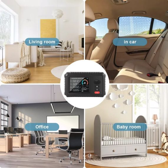 Монитор качества воздуха PM2.5/PM10 – детектор формальдегида и TVOC | Зображення 1