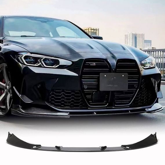 Накладка на передній бампер Lip V5 (для G82/G83, Карбон) для BMW 4 серія G22/23/26 2020- рр