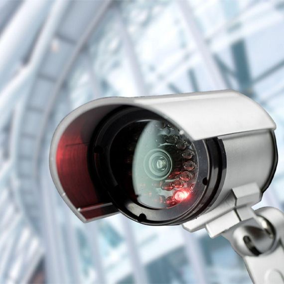 Муляж камери відеоспостереження з миготливим світлодіодом, на батарейках, MG-280 / Камера обманка з підсвіткою | Зображення 1