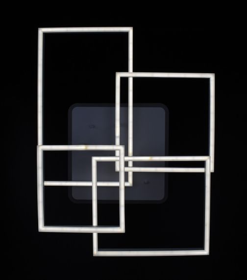 Люстра світлодіодна стельова LED світильник для квартири на стелю лед з пультом 26100 Білий 17х56х71 см. | Зображення 4