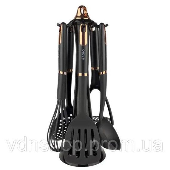 Кухонные принадлежности с тефлоновым покрытием Magio MG-1125, Эргономичный кухонный набор из силикона OH-93 | Зображення 2