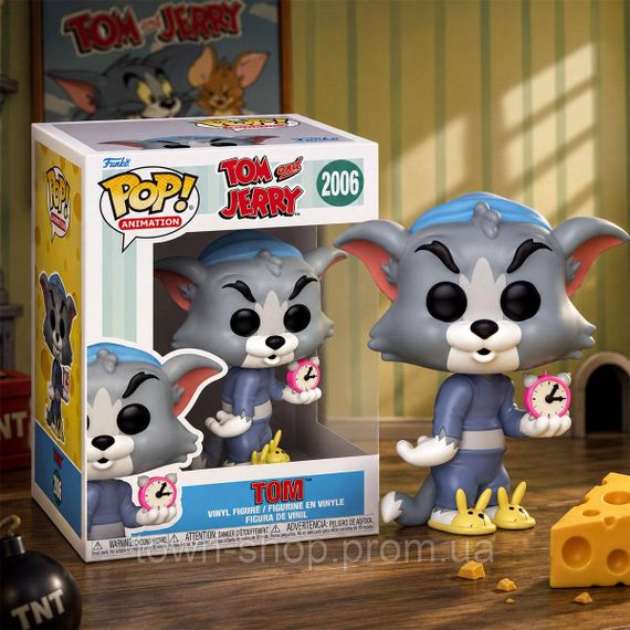 Игровая фигурка Funko POP! серии Том и Джерри S4 - Том с будильником | Зображення 2