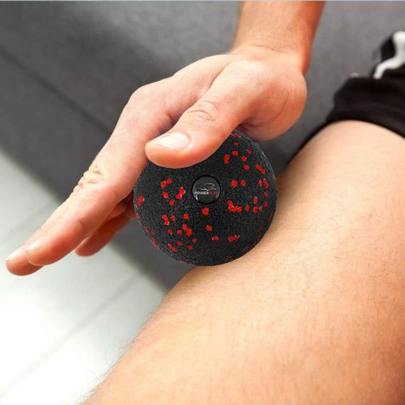 Массажный мяч Паверплей PP-4350 Epp Massage Ball (d8) Черный/Красный | Зображення 3