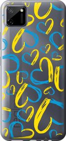 Чехол на Realme C11 2020 Сердца UA "5292u-2031-17620"