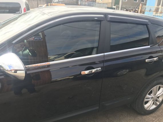 Наружная окантовка (4 шт, нерж) 2-2024 длинная база, OmsaLine - Итальянская нержавейка для Nissan Qashqai 2010-2014 гг | Зображення 4