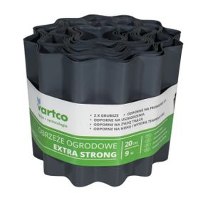 Бордюрна стрічка VARTCO 9 м х 20 см сірий БОРЛ0008