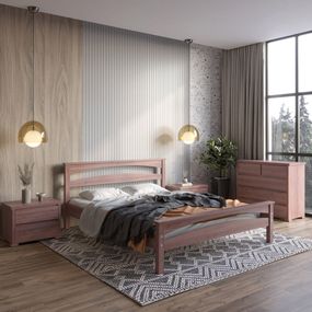 Полуторне ліжко Mebigrand Чикаго Сіті Горіх лісовий 120х200 см (MBG-1557)