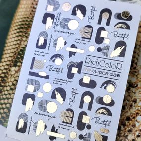 Фольгированный слайдер RichColor 038 на водяной основе (6.5x9.5см)