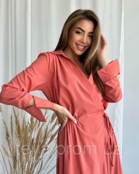 Плаття для жінок колір теракотовий розміри S, M, XXL, XL, L, 3XL FI_008497 | Зображення 3