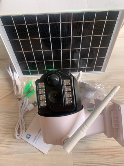 Камера відеоспостереження вулична із сонячною панеллю 4G ЧОРНА SIM CARTA PTZ v380pro 4MP (46430-TP15_1378) | Зображення 6