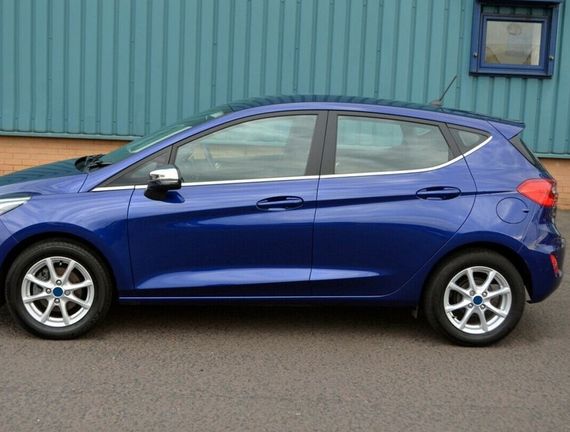 Нижня окантовка вікон (8 шт, нерж) для Ford Fiesta 2017-2024 рр | Зображення 1