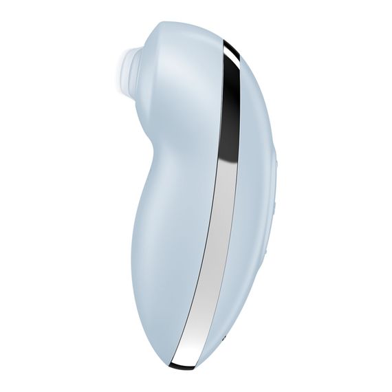 Вібростимулятор-пульсатор Satisfyer Tap & Climax 2 Blue, ефект постукування пальцем | Зображення 1