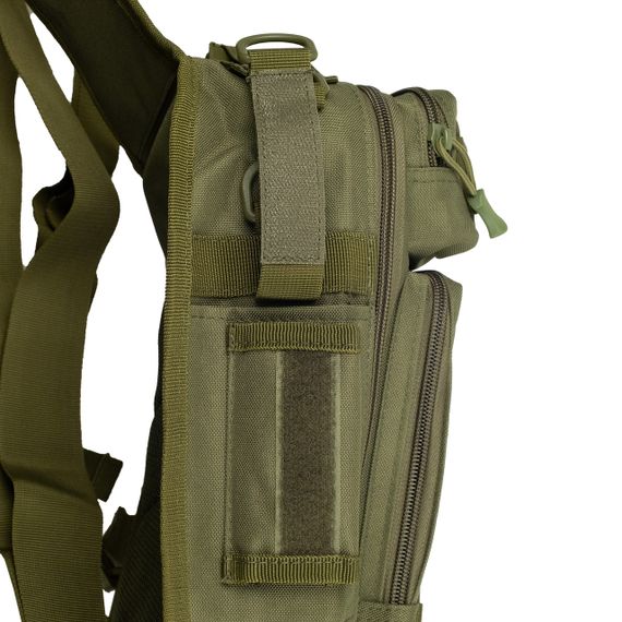 Сумка через плече Tribe Sling Pack 6,5л оливкова, тактична сумка слінг трайб з MOLLE для EDC | Зображення 7