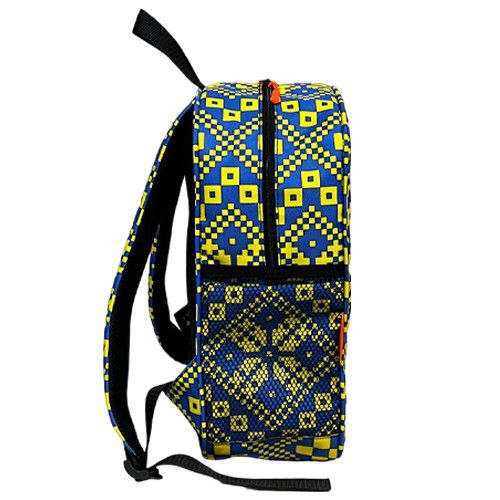 Рюкзак школьный детский 36х27 см с принтом Вышиванка Желто-Голубой (00581) | Зображення 2