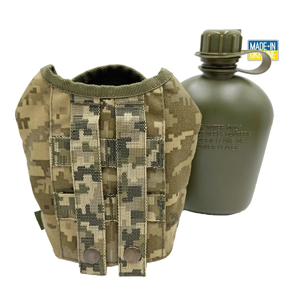Підсумок - чохол для фляги 1л IRR Cordura 500D Піксель ММ-14 | Зображення 4
