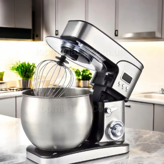 Кухонный комбайн с тестомесом 4500Вт Top Kitchen универсальный кухонный комбайн 3в1 | Зображення 2