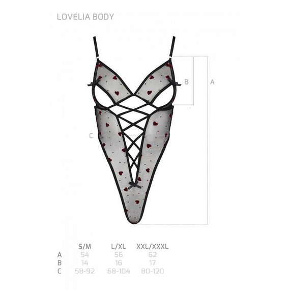 Еротичний боді з малюнком LOVELIA BODY black S/M - Passion | Зображення 6