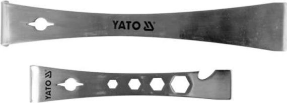 Скребки L-тип нержавейка 170х32х25 235х40х40 2штуки YATO YT-52860 | Зображення 1