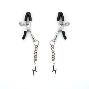 Зажимы для сосков Liebe Seele Lightning Nipple Clamps Silver Sex Aura