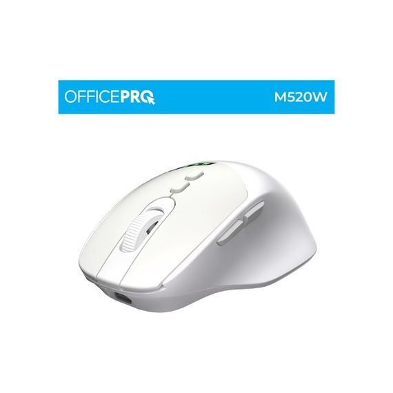 Мишка OfficePro M520W Wireless/Bluetooth White (M520W) | Зображення 3