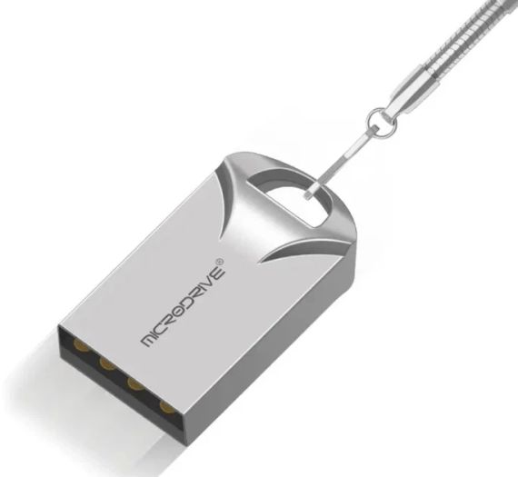 USB флешнакопичувач флешка MicroDrive брелок компактна метал 4Gb | Зображення 4