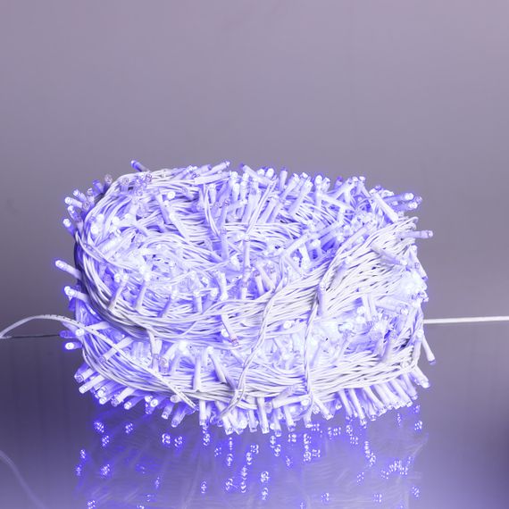 Гірлянда Різдвяна фея вулична 100 м 1000 LED білий провід Синій CF1000L100MWBL | Зображення 1
