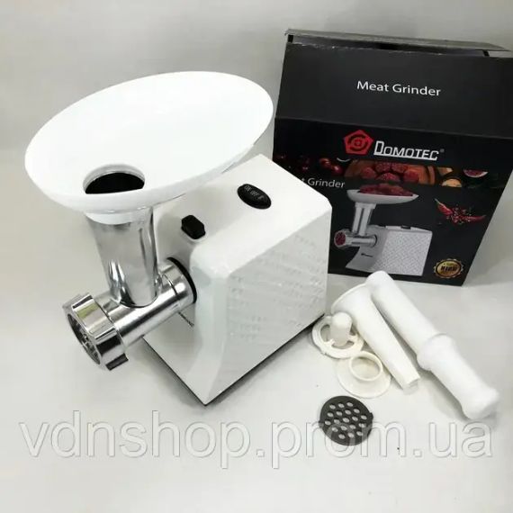 М'ясорубка електрична domotec r3391 2000w, компактна м'ясорубка для дому, м'ясорубка 3 в 1 | Зображення 2