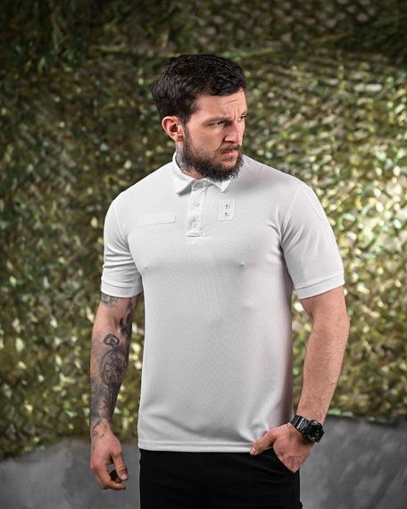 Тактическое футболка поло черная+белая   ДЛ7056 | Зображення 4