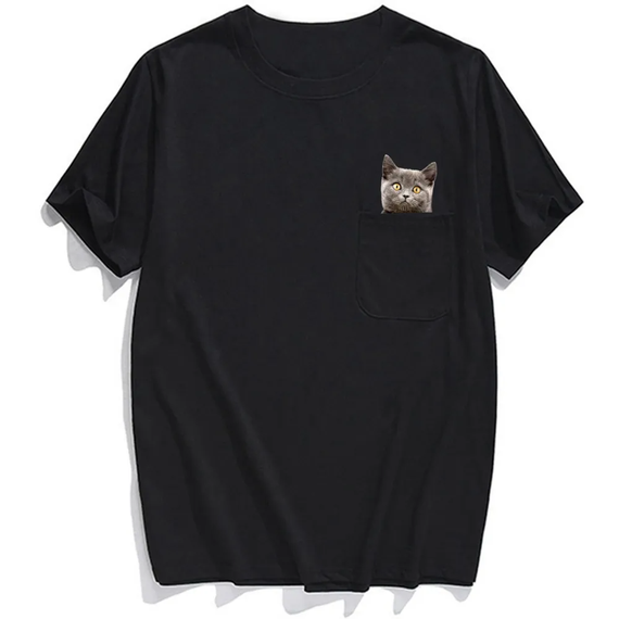 Футболка SV Hidden Cat универсальная XS Черный (sv2687xs)