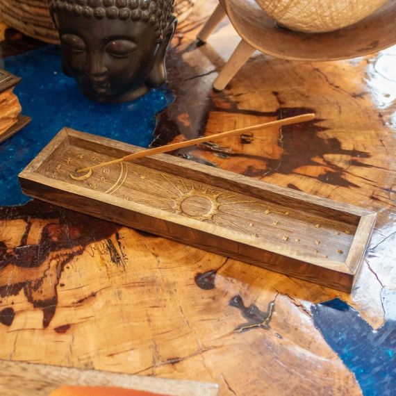 Підставка під пахощі та тераса для кристалів Зодіак 25,4×5,7×1,5 см ZEN Aroma 5056368340178 | Зображення 4