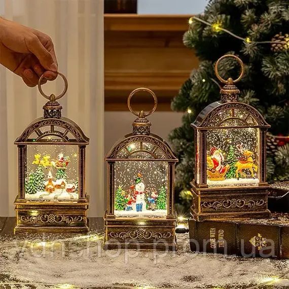 Нічник новорічний музичний "Сніговик та ялинка" | Зображення 6