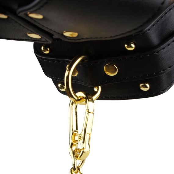 Маска-збруя для орального сексу з повідцем LOCKINK SEVANDA Blowjob Head Muzzle with Leash | Зображення 5