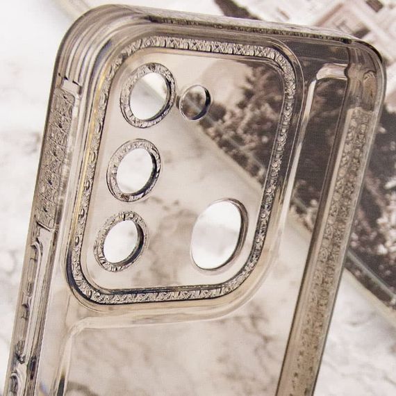 Чохол TPU Starfall Clear для TECNO Spark 8C Сірий | Зображення 4