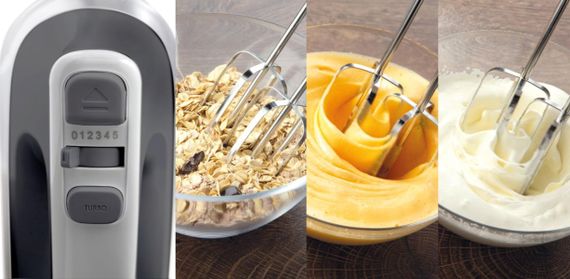 Міксер Gorenje ручний 500Вт, насадки-4 вінчика, турборежим, чорний (M500DCBK) | Зображення 3