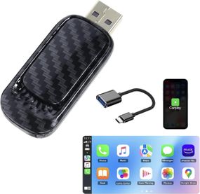 Беспроводной адаптер CarPlay для Apple iOS 12+ для авто 2017-2024г, преобразование ведущего Карплея, Bluetooth