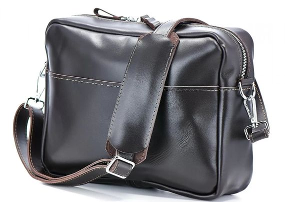 Шкіряний месенджер Skin and Skin Squad 32х24х10 см Коричневий (BM03BR) | Зображення 1