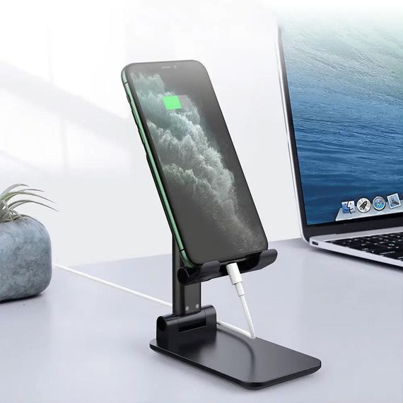 Настольный держатель для телефона, 3 Plastic, Цвет микс / Универсальная складная подставка для смартфона | Зображення 5