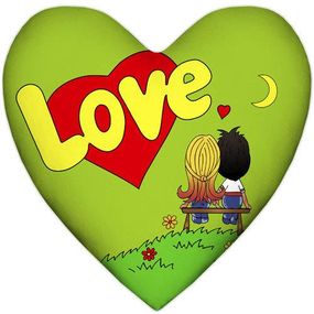 Подушка серце Love, салатова 37x37 см (4PS_17LV004)