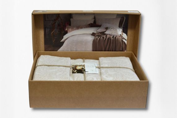 Постельное белье Prima Casa Stonewashed 200 х 220 см Wrap Coffee | Зображення 3