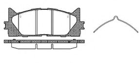 Колодка гальм. диск. TOYOTA CAMRY передн. (вир-во REMSA) REMSA 123300 на TOYOTA RAV 4 III (ACA3_, ACE_, ALA3_, GSA3_, ZSA3_)