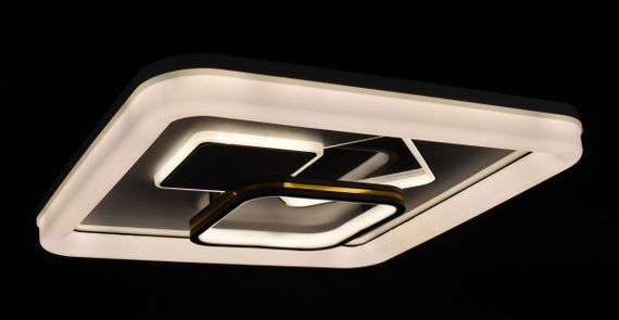 Люстра світлодіодна стельова LED світильник для квартири на стелю лед 27824 Білий 7х46х46 см. | Зображення 7