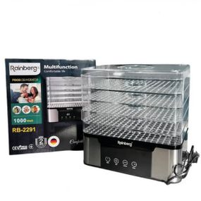 Сушарка дегідратор для фруктів та овочів Rainberg RB-2291 Сіра