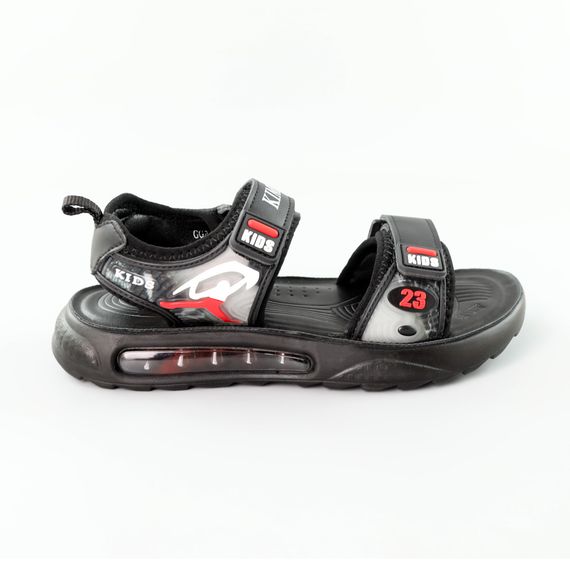 Сандалі дитячі 589085 Чорні червоні 32 33 34 35 36 37