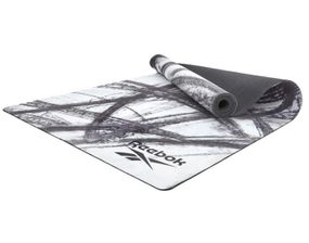 Килимок для йоги Reebok Natural Rubber Yoga Mat білий, сірий, мрамор Уні 183 х 61 х 0,32 см RAYG-11080OM
