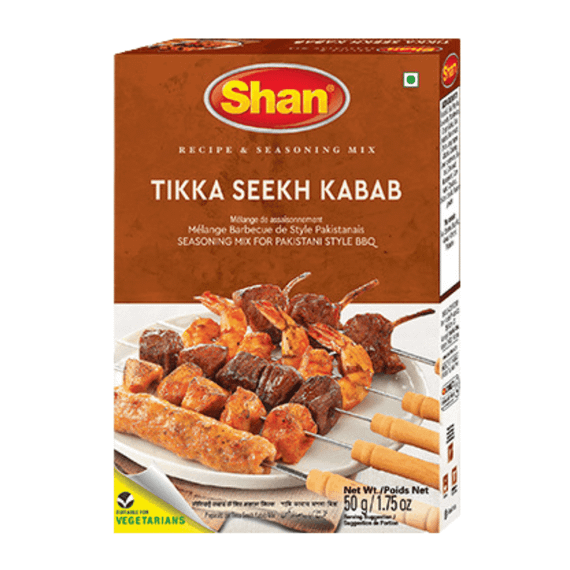 Суміш спецій для тікка кебабу  Tikka Seekh Kabab 50г Shan 788821012029