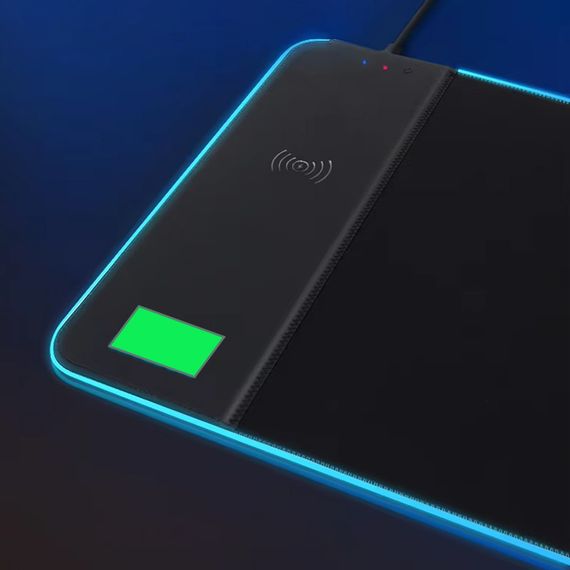 Ігрова поверхня (килимок) STAND JD-S62 з БЗП 15W LED+RGB with app (800*300*6mm) Black | Зображення 1